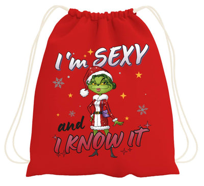 Turnbeutel - Miss Grinch - I'm sexy and I know it