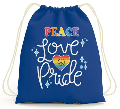Bild: Turnbeutel - Peace Love Pride Geschenkidee