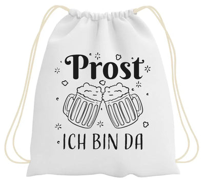 Bild: Turnbeutel - Prost Ich bin da Geschenkidee