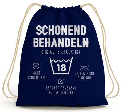 Bild: Turnbeutel - Schonend behandeln Das gute Stück ist 18 Geschenkidee