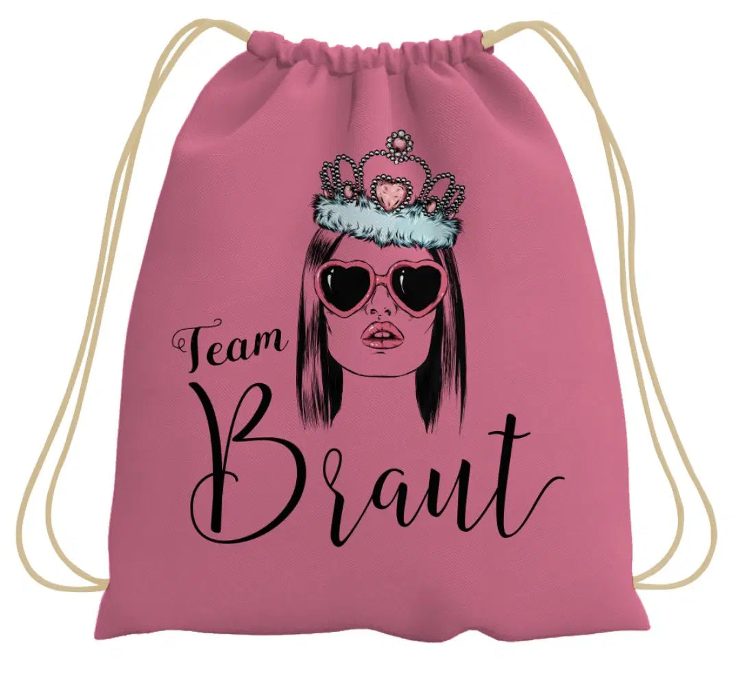 Bild: Turnbeutel - Team Braut (Frau mit Krone) Geschenkidee