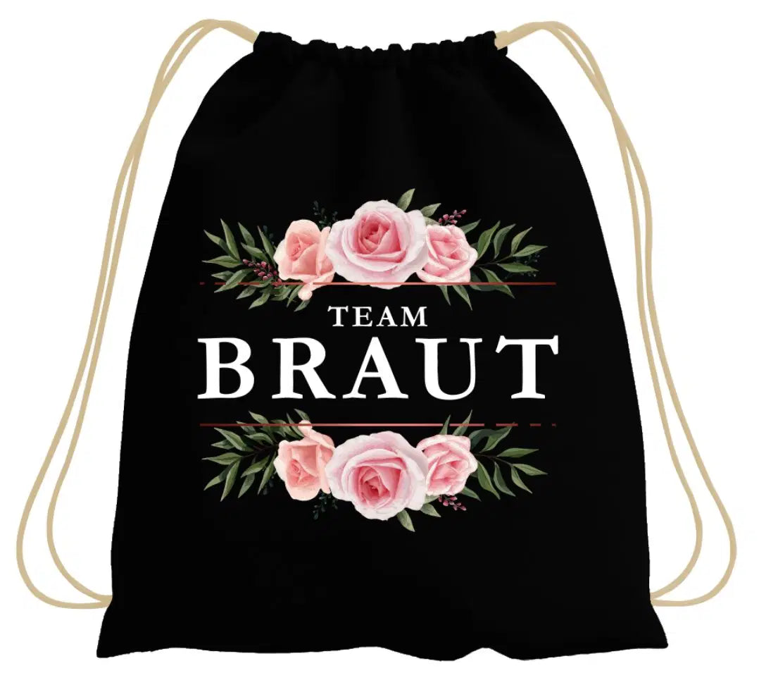 Bild: Turnbeutel - Team Braut (Rosen) Geschenkidee