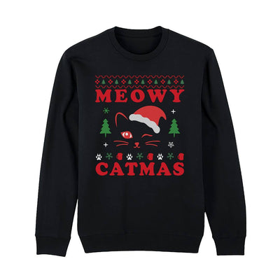 Weihnachtspullover - Meowy Catmas