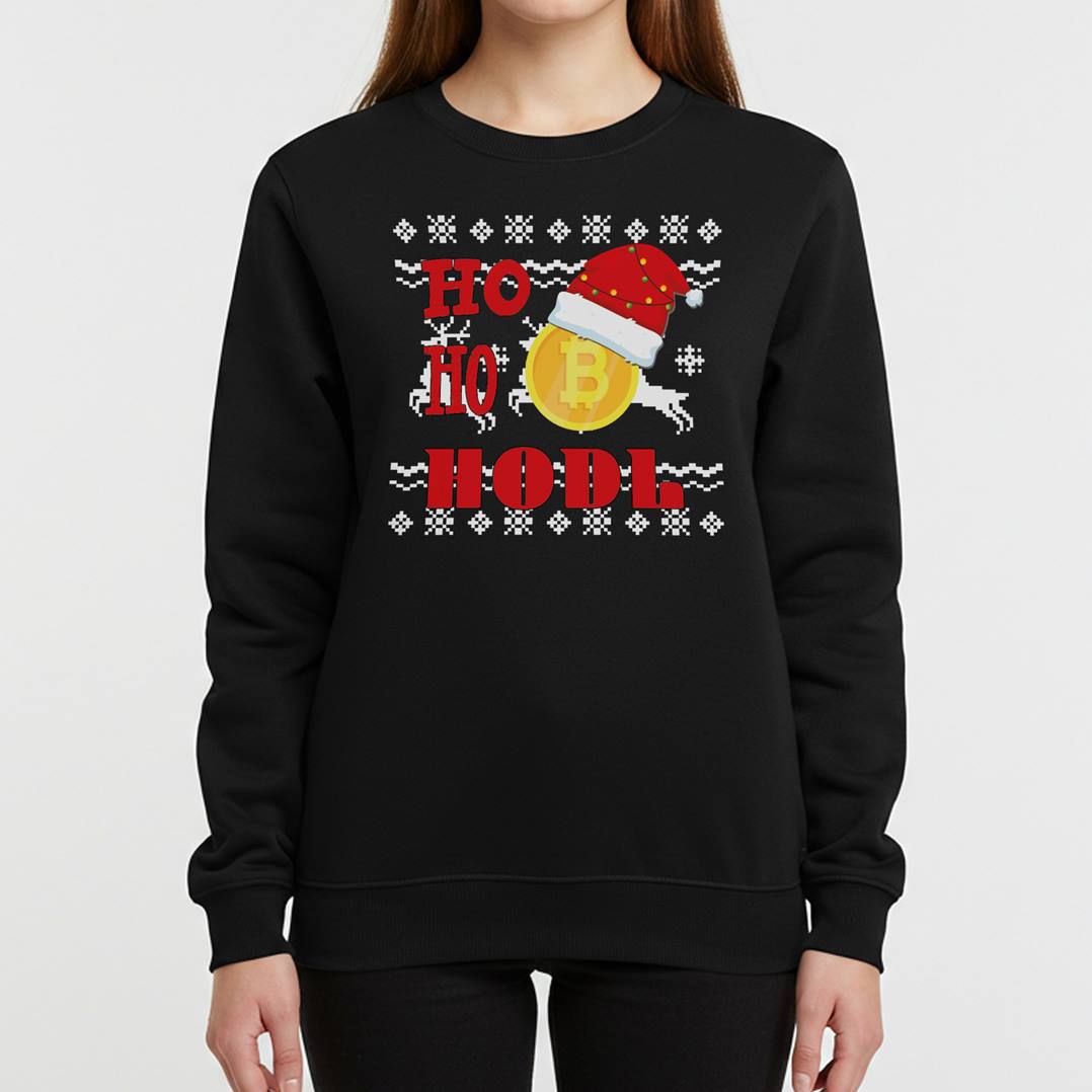 Weihnachtspullover - Bitcoin Ho Ho HODL