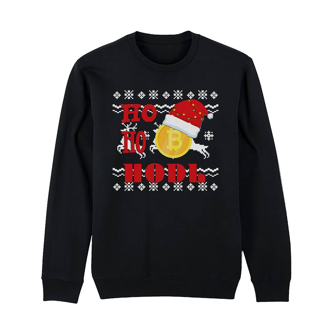 Weihnachtspullover - Bitcoin Ho Ho HODL