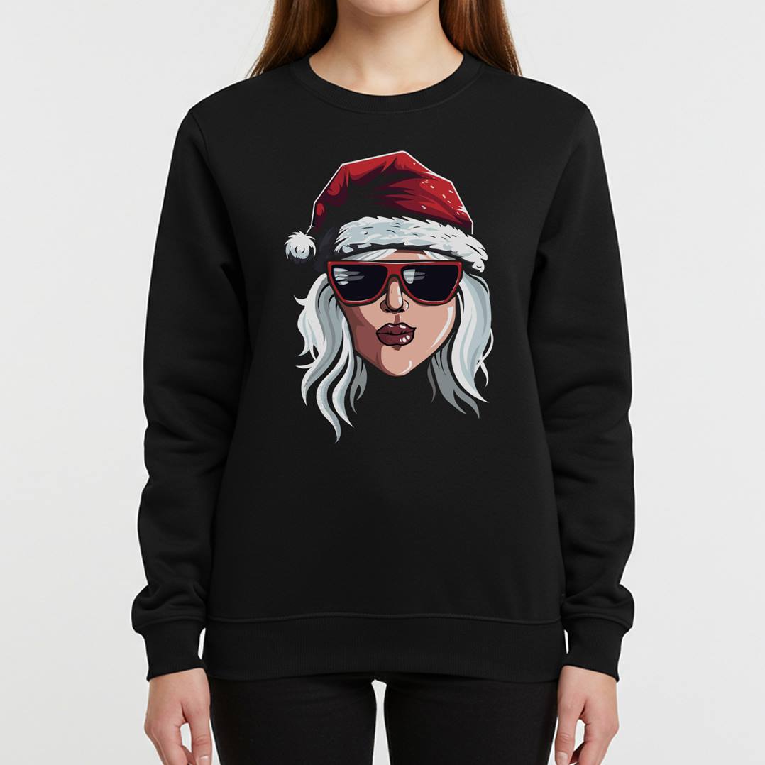 Weihnachtspullover - Coole Weihnachtsfrau
