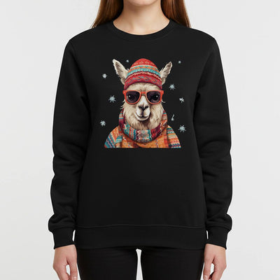 Weihnachtspullover - Cooles Lama (Winter-Look)