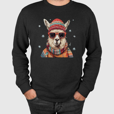 Weihnachtspullover - Cooles Lama (Winter-Look)