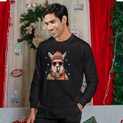 Weihnachtspullover - Cooles Lama (Winter-Look)