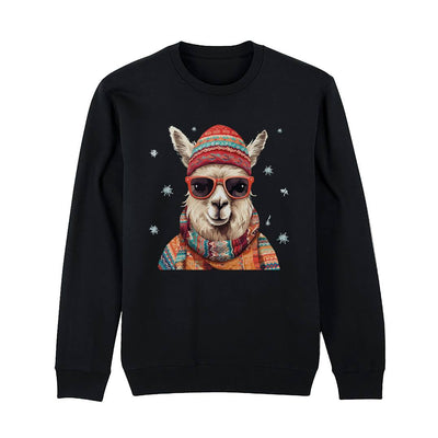 Weihnachtspullover - Cooles Lama (Winter-Look)