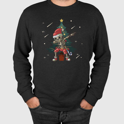 Weihnachtspullover - Dabbing Skelett-Weihnachtsmann