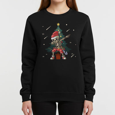 Weihnachtspullover - Dabbing Skelett-Weihnachtsmann