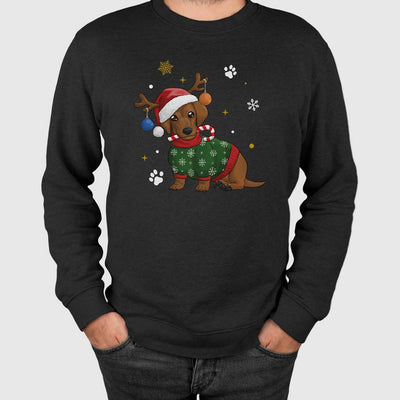 Weihnachtspullover - Dackel