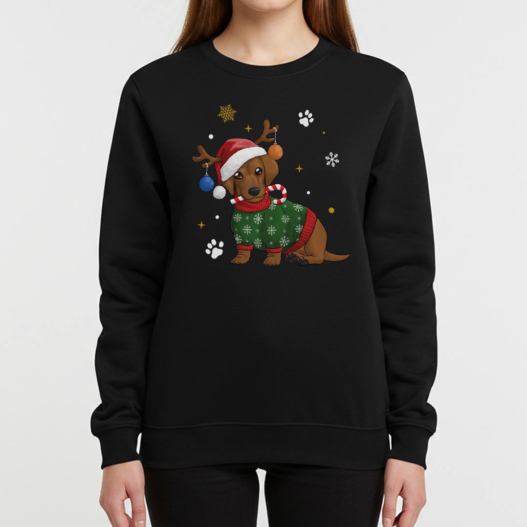 Weihnachtspullover - Dackel