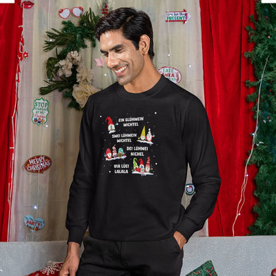 Weihnachtspullover - Ein Glühwein, Swei Lühwein, Dei Lühwei, Via Lüei Lalala (Wichtel)