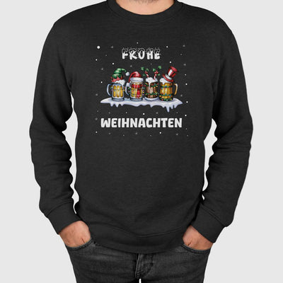 Weihnachtspullover - Frohe Weihnachten (Bierkrug)