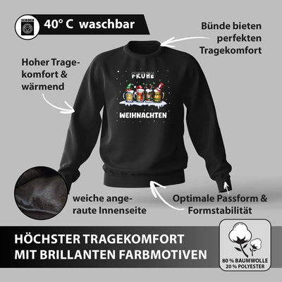 Weihnachtspullover - Frohe Weihnachten (Bierkrug)