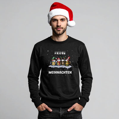 Weihnachtspullover - Frohe Weihnachten (Bierkrug)