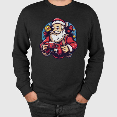 Weihnachtspullover - Gamer Weihnachtsmann