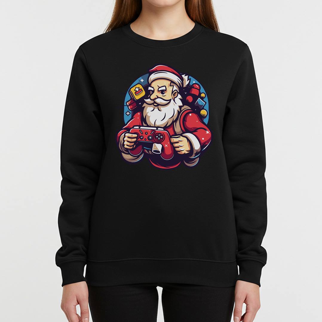 Weihnachtspullover - Gamer Weihnachtsmann