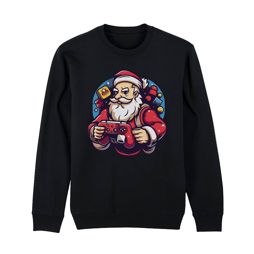 Weihnachtspullover - Gamer Weihnachtsmann