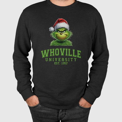 Weihnachtspullover - Grinch - Whoville University Est. 1957