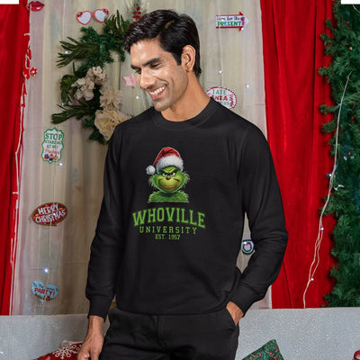 Weihnachtspullover - Grinch - Whoville University Est. 1957