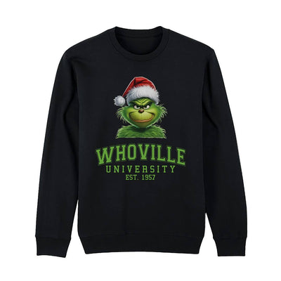 Weihnachtspullover - Grinch - Whoville University Est. 1957