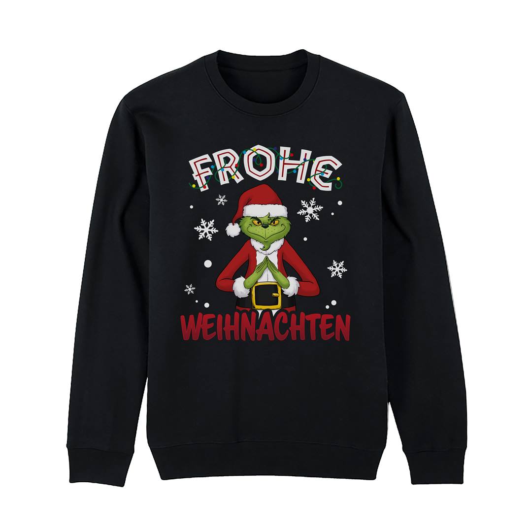Weihnachtspullover - Grinch - Frohe Weihnachten