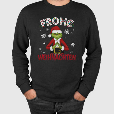 Weihnachtspullover - Grinch - Frohe Weihnachten
