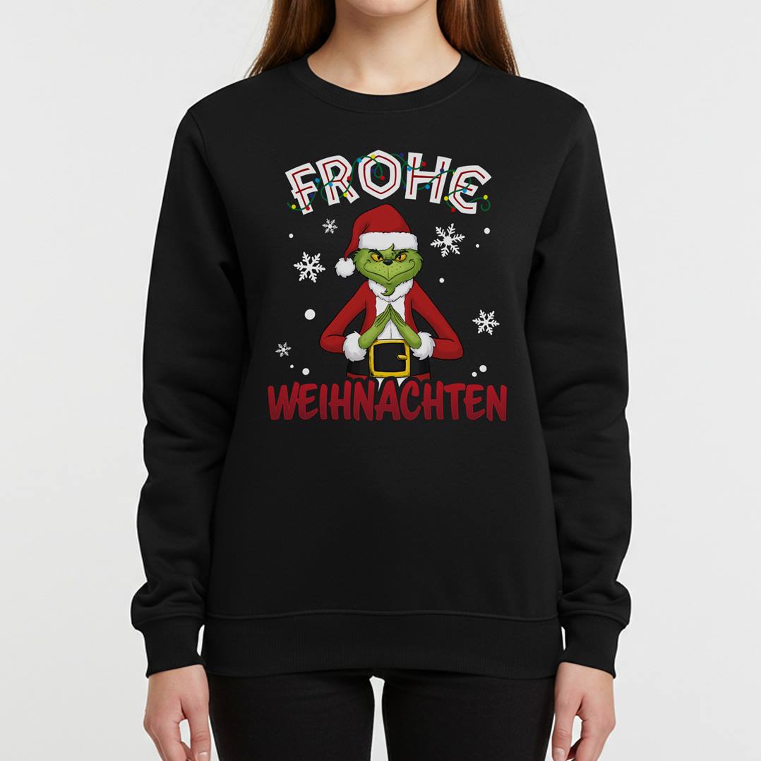 Weihnachtspullover - Grinch - Frohe Weihnachten