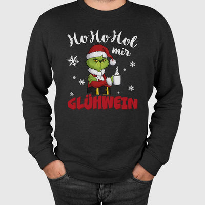 Weihnachtspullover - Grinch - Ho Ho Hol mir Glühwein