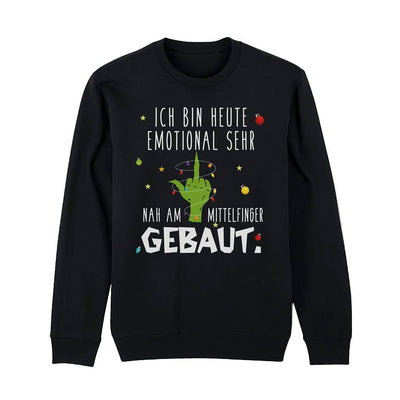 Weihnachtspullover - Grinch - Ich bin heute emotional sehr nah am Mittelfinger gebaut.
