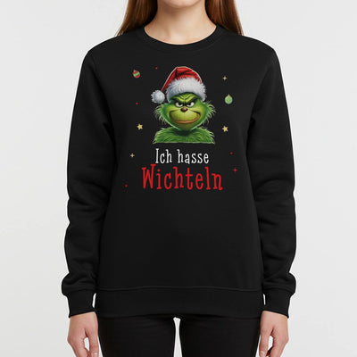 Weihnachtspullover - Grinch - Ich hasse Wichteln (CS)