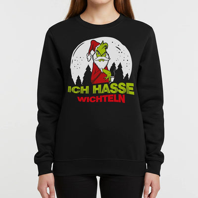 Weihnachtspullover - Grinch - Ich hasse Wichteln