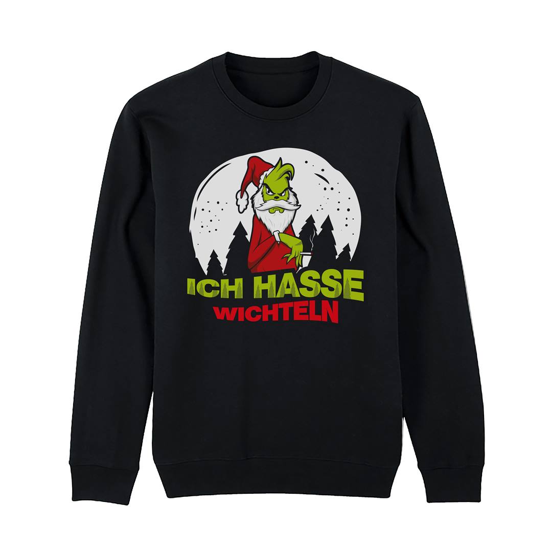 Weihnachtspullover - Grinch - Ich hasse Wichteln