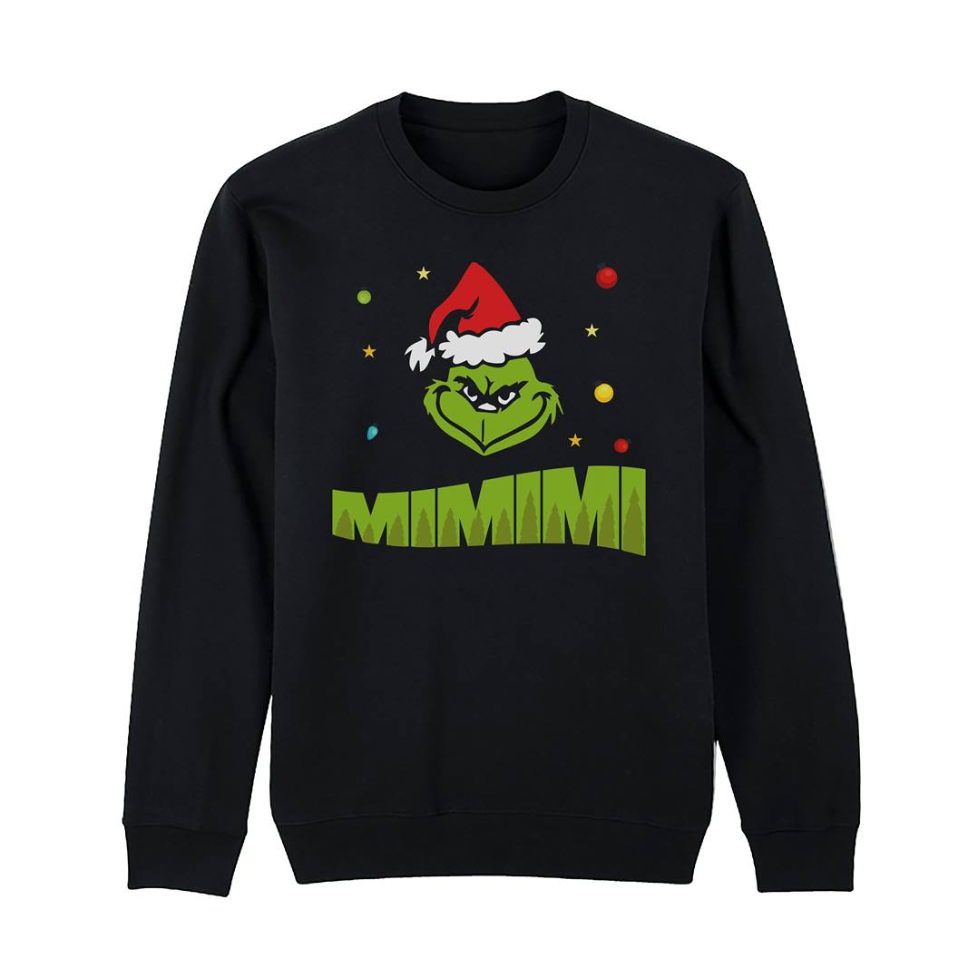 Weihnachtspullover - Grinch - Mimimi (Gesicht)