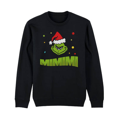 Weihnachtspullover - Grinch - Mimimi (Gesicht)