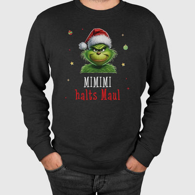 Weihnachtspullover - Grinch - Mimimi Halts Maul! (CS)
