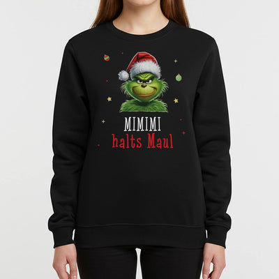 Weihnachtspullover - Grinch - Mimimi Halts Maul! (CS)