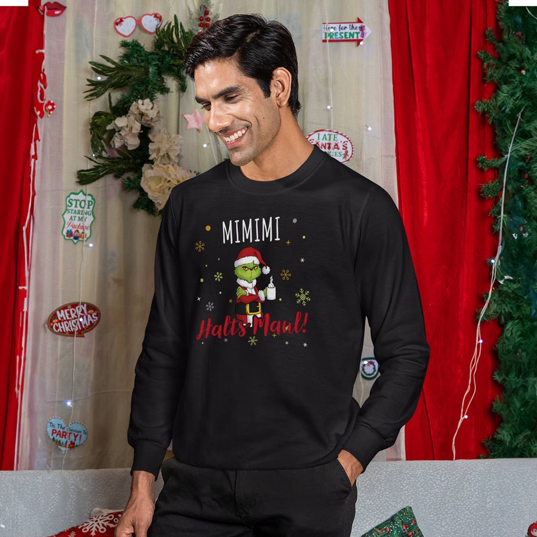 Weihnachtspullover - Grinch - Mimimi Halts Maul! (LH)