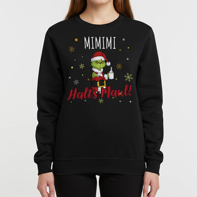 Weihnachtspullover - Grinch - Mimimi Halts Maul! (LH)
