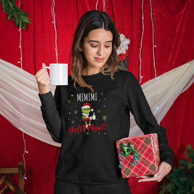 Weihnachtspullover - Grinch - Mimimi Halts Maul! (LH)