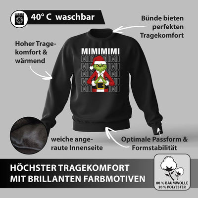 Weihnachtspullover - Grinch - Mimimimi (LH)