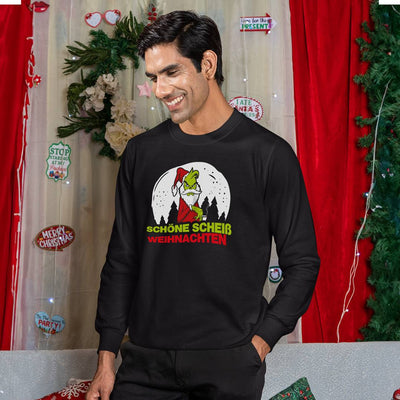 Weihnachtspullover - Grinch - Schöne scheiß Weihnachten