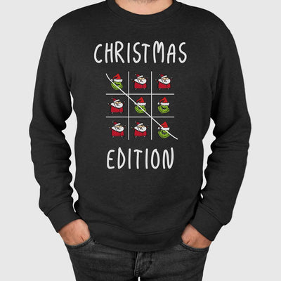 Weihnachtspullover - Grinch - Tic-Tac-Toe - Christmas Edition