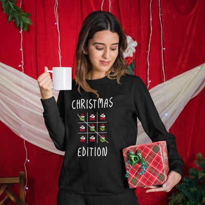 Weihnachtspullover - Grinch - Tic-Tac-Toe - Christmas Edition