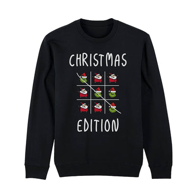 Weihnachtspullover - Grinch - Tic-Tac-Toe - Christmas Edition