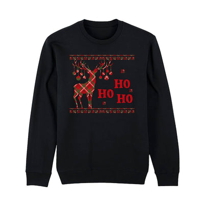 Weihnachtspullover - Ho Ho Ho (Rentier)