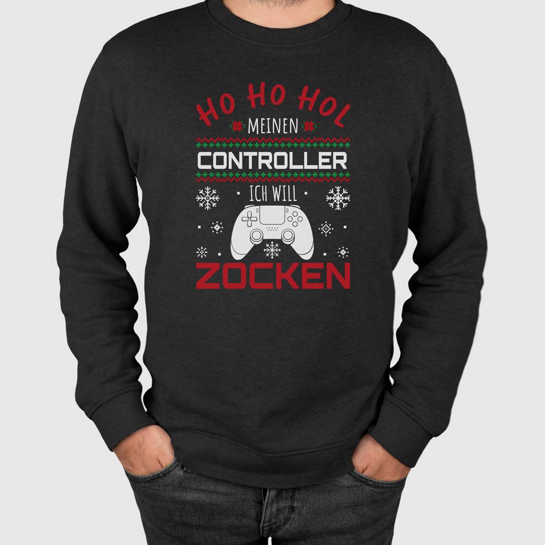 Weihnachtspullover - Ho Ho Hol meinen Controller, ich will zocken